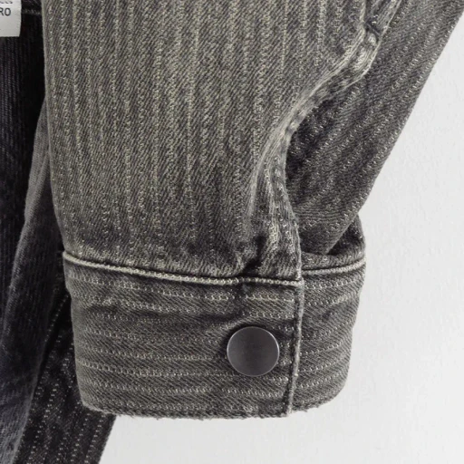 Check Shirt Layered Denim Jacket