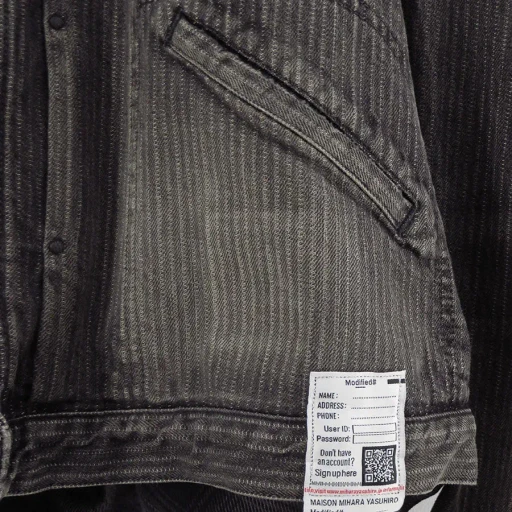 Check Shirt Layered Denim Jacket