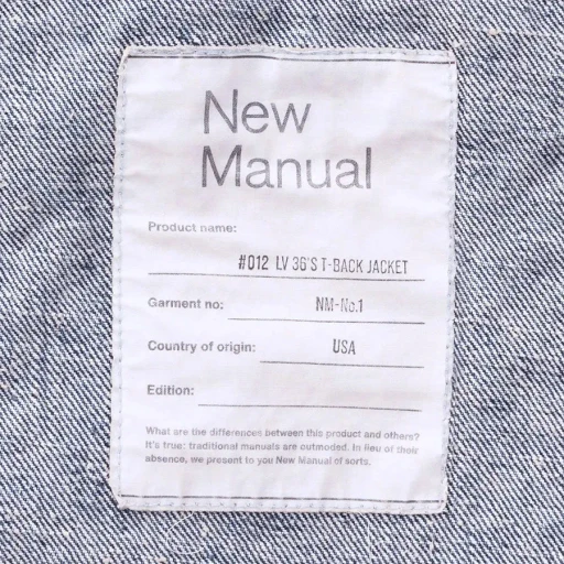 #012 Lv 36’S T-Back Jacket One-Washed