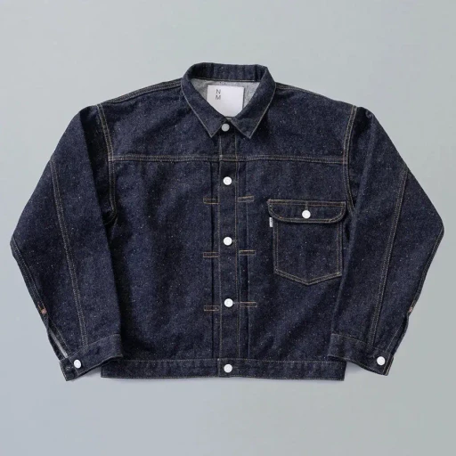 #001 T-Back Denim Jacket One-Washed