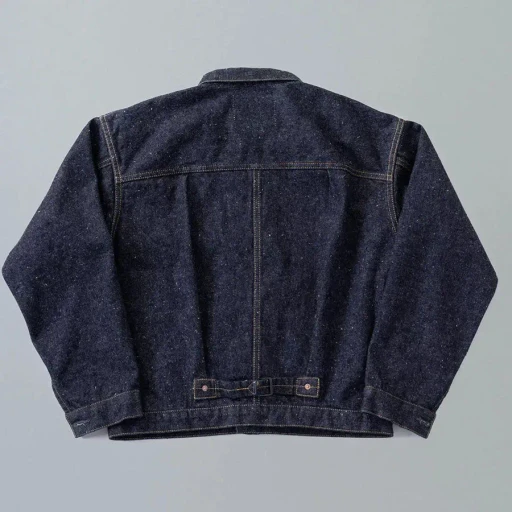 #001 T-Back Denim Jacket One-Washed