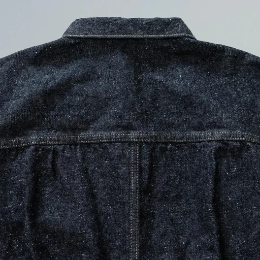 #001 T-Back Denim Jacket One-Washed