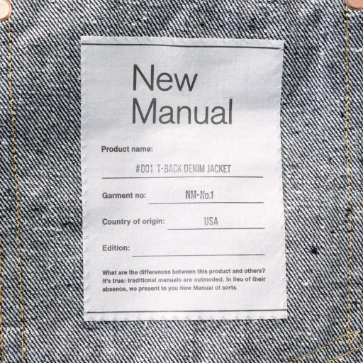 #001 T-Back Denim Jacket One-Washed