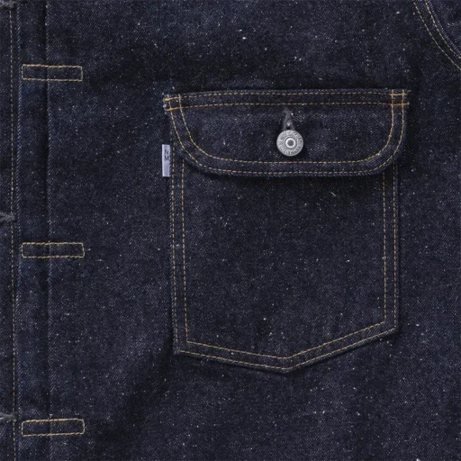 #023 Lv T-Back Denim Jacket Bleach One-Washed