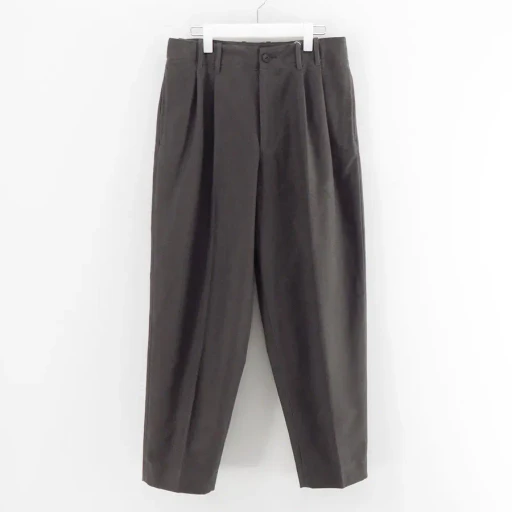 2-Tuck Wide Tapered Trousers