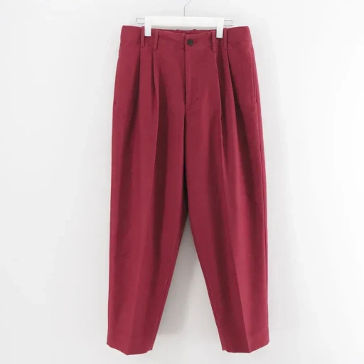 2-Tuck Wide Tapered Trousers
