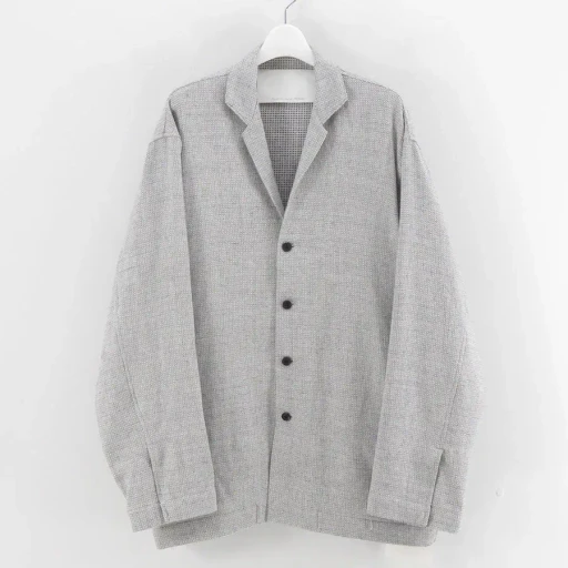 Swan Drop Collar Shirt Jacket