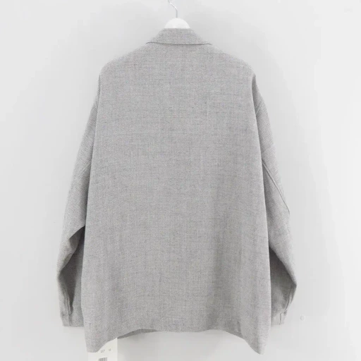 Swan Drop Collar Shirt Jacket