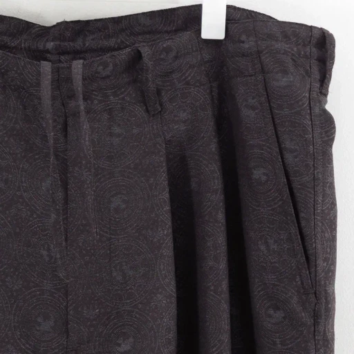 2-Tuck Draw Cord Wide Trousers