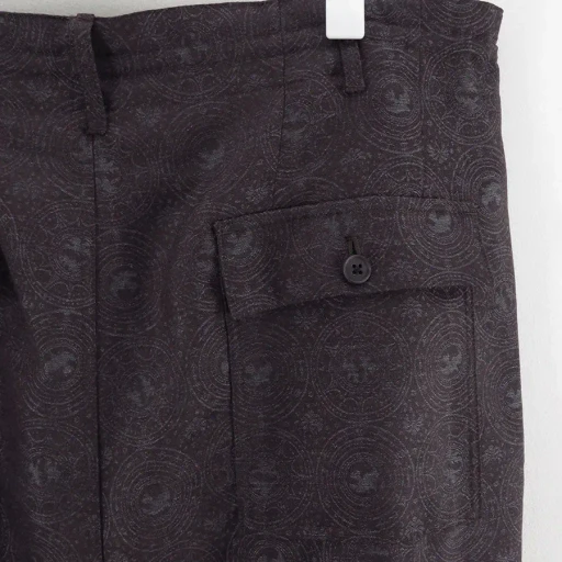 2-Tuck Draw Cord Wide Trousers