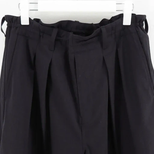 2-Tuck Draw Cord Wide Trousers
