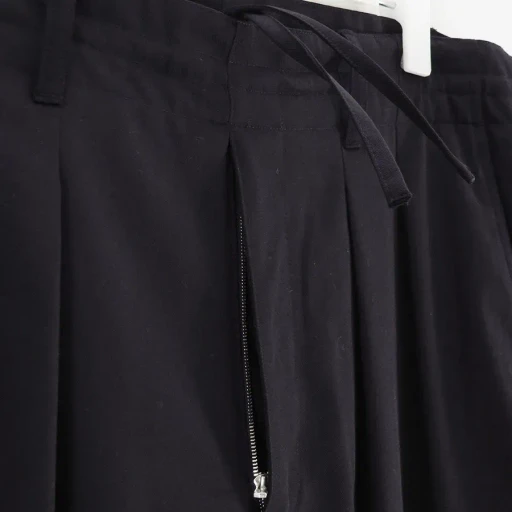 2-Tuck Draw Cord Wide Trousers