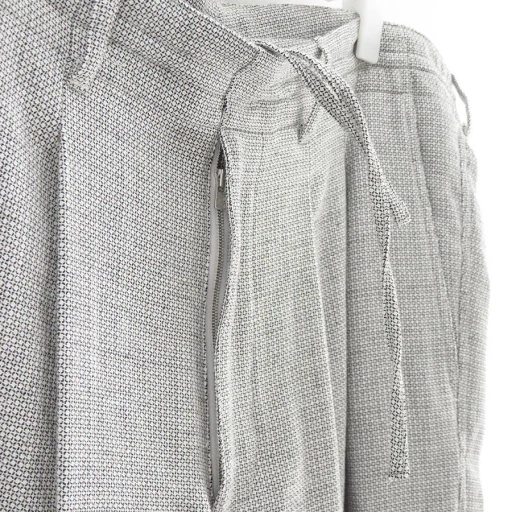 2-Tuck Draw Cord Wide Trousers