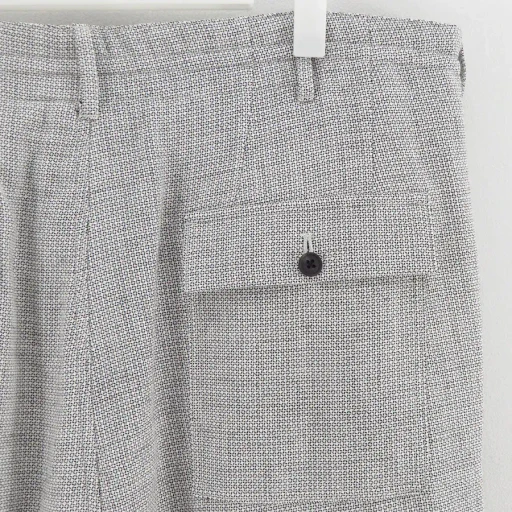 2-Tuck Draw Cord Wide Trousers