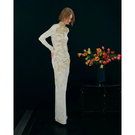 Asymmetric Jersey Dress