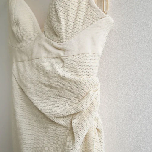Draped Bustier Dress