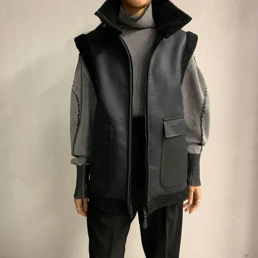 Reracs Mouton High Neck Vest