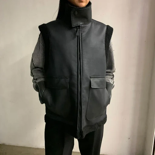 Reracs Mouton High Neck Vest