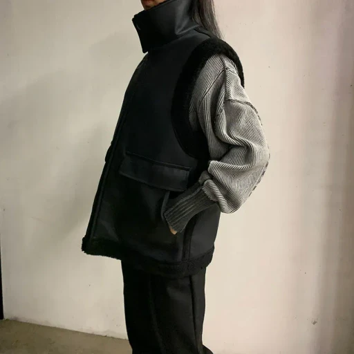 Reracs Mouton High Neck Vest