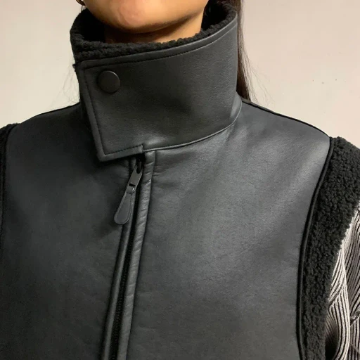 Reracs Mouton High Neck Vest