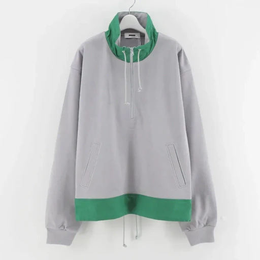 Stand Coller Half Zipp Sweat