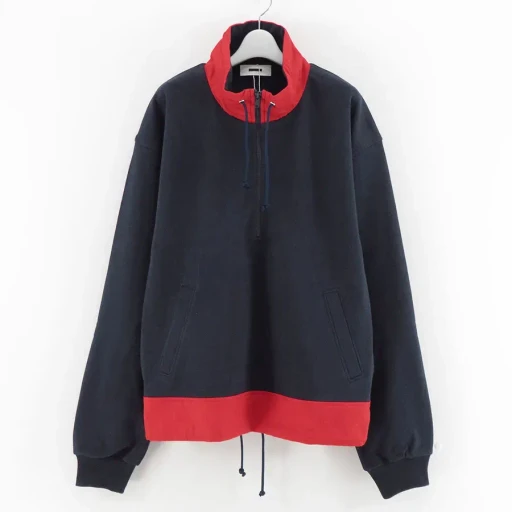 Stand Coller Half Zipp Sweat