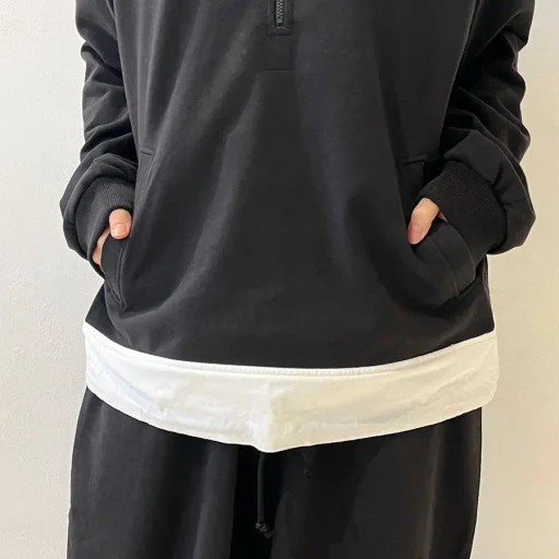 Stand Coller Half Zipp Sweat