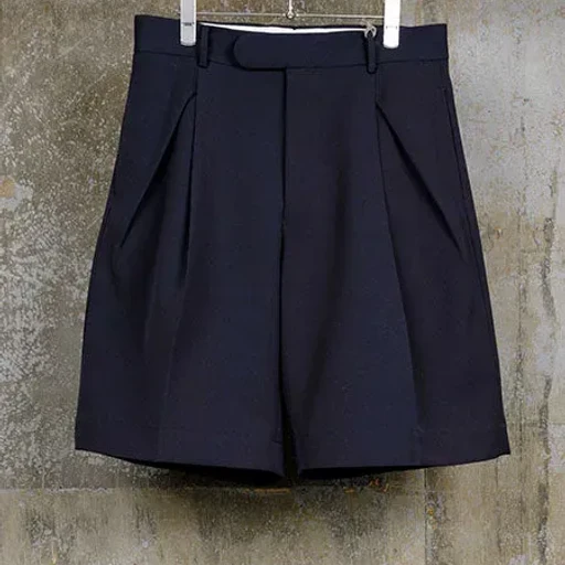 Wool Serge Tack Shorts