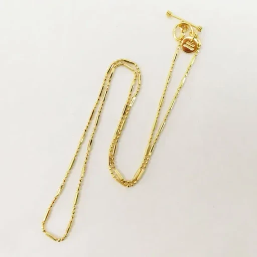 Pipe Link Necklace K24 Coating