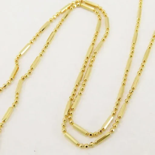 Pipe Link Necklace K24 Coating