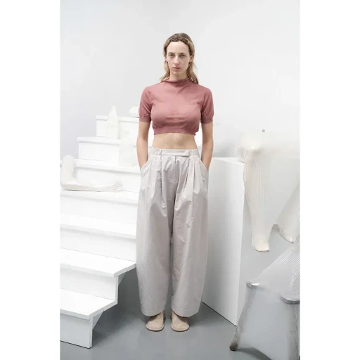 Sheer Cropped Knit