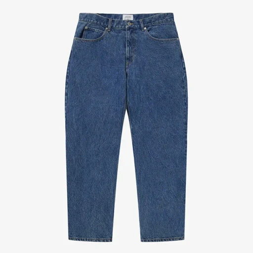Bold Logo Washed Baggy Jeans