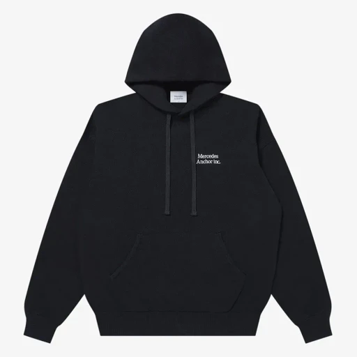 Cashmere Blended Cotton Knit Hoodie