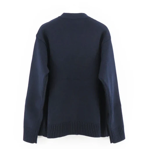 Cashmere Suede Combination Cardigan