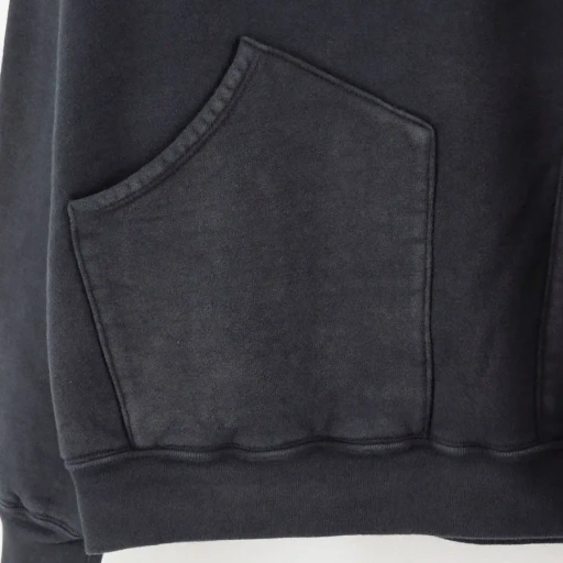 Vintage Attached Hood Sweat Parka