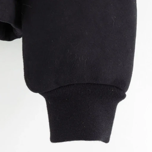 Mouton Zip Leather Hoodie