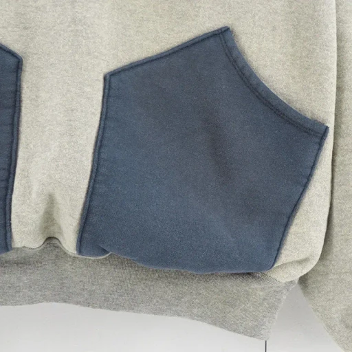 Vintage Attached Hood Sweat Parka