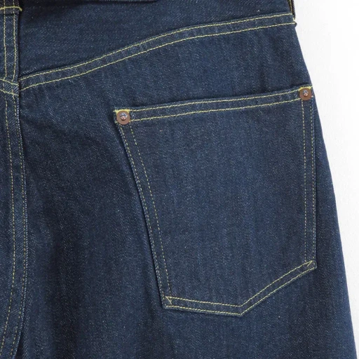 No.22 Washed Wide Denim Pants