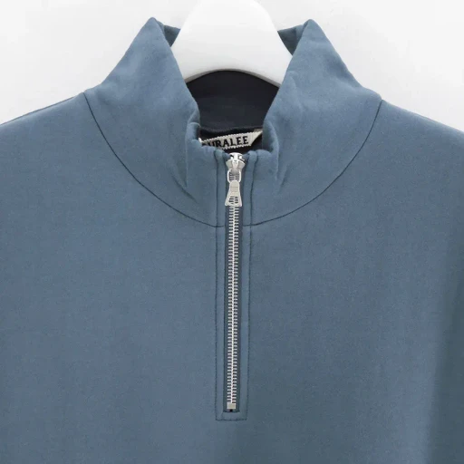 Elastic High Gauge Sweat Half Zip P/O