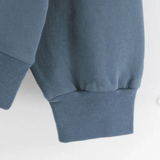 Elastic High Gauge Sweat Half Zip P/O