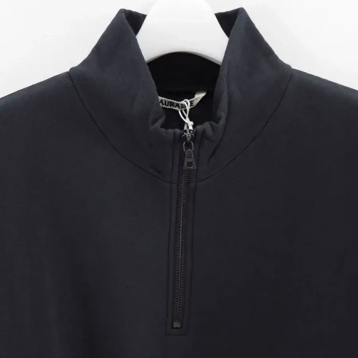 Elastic High Gauge Sweat Half Zip P/O