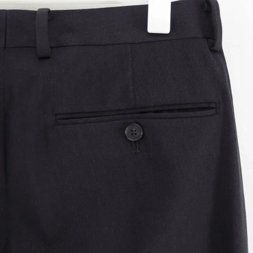 Light Wool Max Gabardine Two-Tuck Slacks