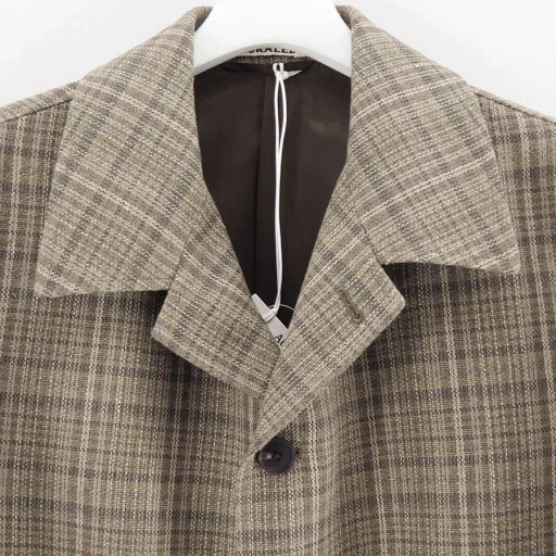 Silk Linen Nep Check Jacket