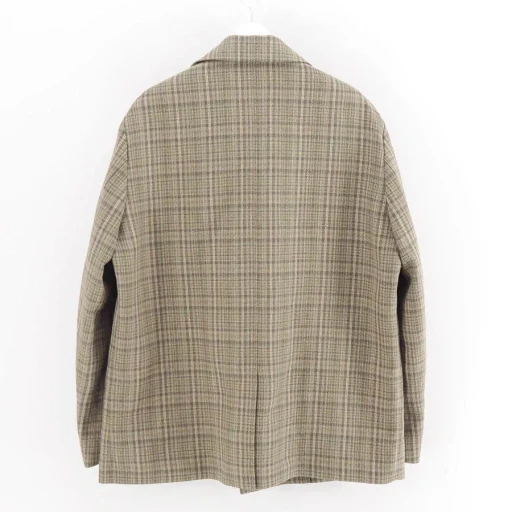 Silk Linen Nep Check Jacket