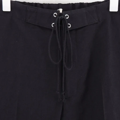 Wool Cotton Linen Ox Drawstring Pants