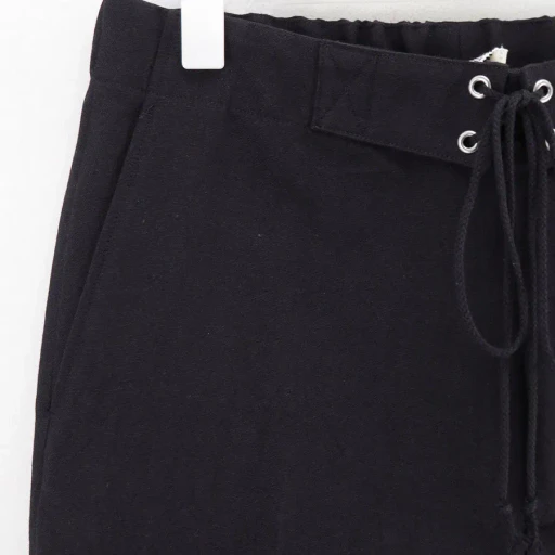 Wool Cotton Linen Ox Drawstring Pants
