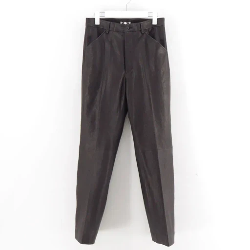 Textured Lamb Leather Pants