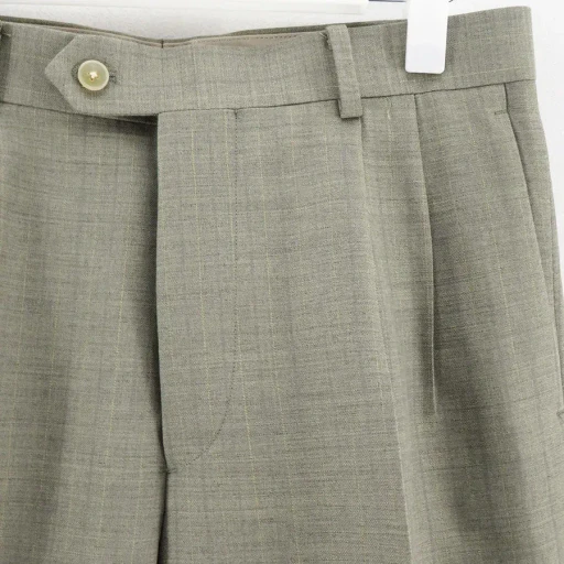 Bluefaced Wool Two-Tuck Slacks