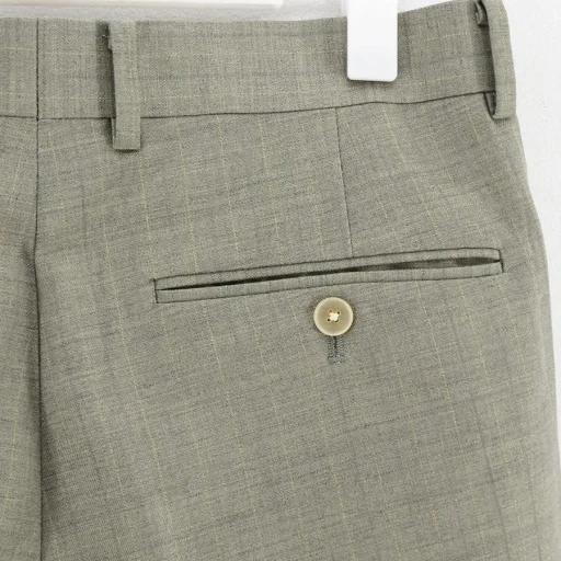 Bluefaced Wool Two-Tuck Slacks