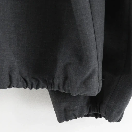 Bonded Tropical Wool Zip Blouson